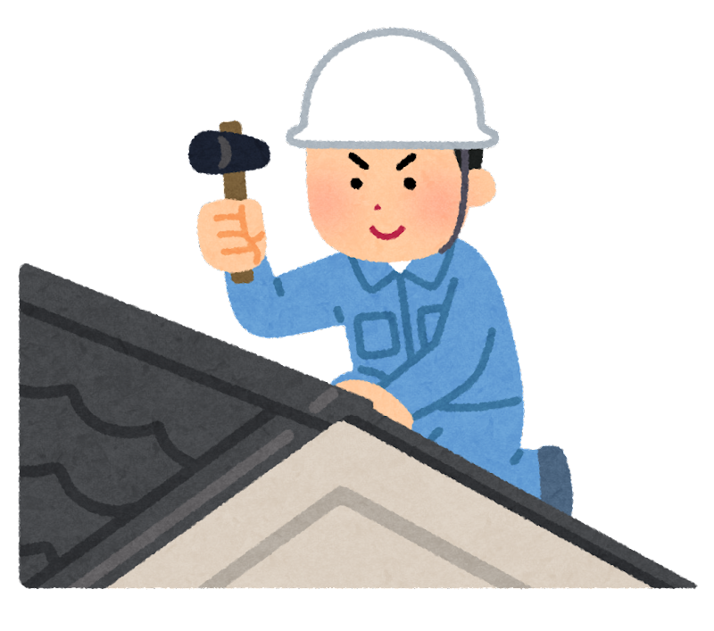 屋根の補修をする業者